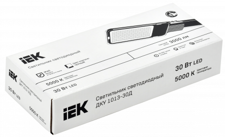 Светильник светодиодный консольный ДКУ 1013-30Д 5000К IP65 IEK LDKU1-1013-030-5000-K03