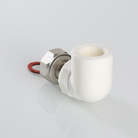 Угольник 20 х 1/2' с накидной гайкой, полипропиленовый, белый VALTEC VTp.758.0.02004 PV7582004