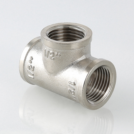 Тройник ВВВ 3/4'х3/4'х3/4' никелированный VALTEC VTr.130.N.0005 S13010005