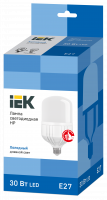 Лампа светодиодная HP 30Вт 230В 6500К E27 IEK LLE-HP-30-230-65-E27
