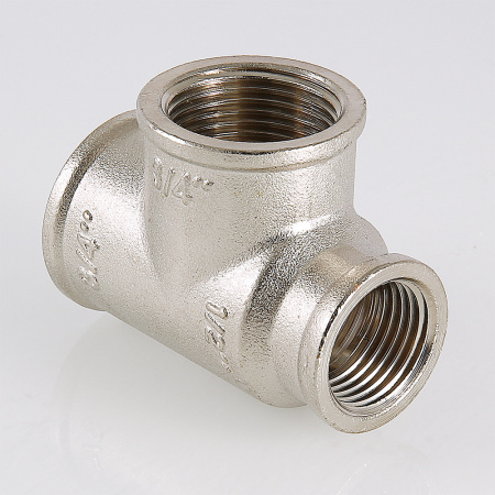 Тройник ВВВ 1'х3/4'х1' переходной, никелированный VALTEC VTr.750.N.0605 S75010656