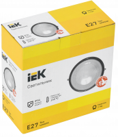 Светильник НПП1301 черный/круг 60Вт IP54 IEK LNPP0-1301-1-060-K02