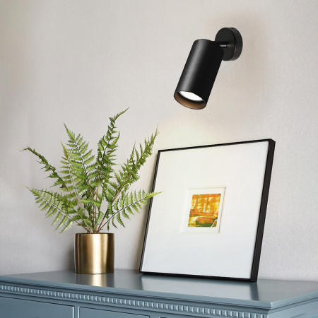 ML201 41062 Светильник ДБО GU10 без лампы наклонный черный FERON 