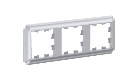 ATN100303 ATLASDESIGN ANTIQUE 3-постовая рамка, универсальная, АЛЮМИНИЙ Systeme Electric 