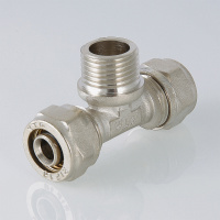 Тройник обжимной 20 х 1/2' НР VALTEC VTm.333.N.200420 IV3332004