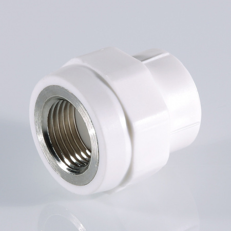 Муфта комбинированная 25 х 3/4' ВР полипропиленовая PPR белая VALTEC VTp.702.0.02505
