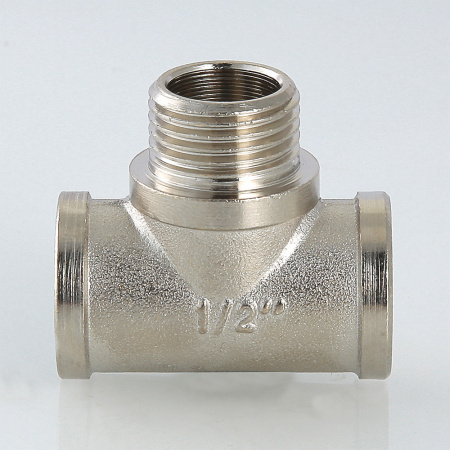 Тройник ВНВ 1/2'х1/2'х1/2' переходной, никелированный VALTEC VTr.132.N.0004 VT1320004