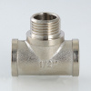 Тройник ВНВ 1/2'х1/2'х1/2' переходной, никелированный VALTEC VTr.132.N.0004 VT1320004