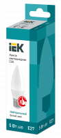 Лампа светодиодная C35 свеча 5Вт 230В 4000К E27 IEK LLE-C35-5-230-40-E27