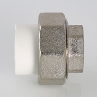 Муфта разъемная 25 х 3/4' ВР полипропиленовое PPR белое VALTEC VTp.762.0.02505 PV7622505  