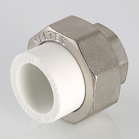 Муфта разъемная 40 х 1 1/4' ВР полипропиленовое PPR белое VALTEC VTp.762.0.04007 PV7624007  