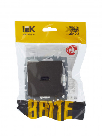 BRITE Розетка HDMI РHDMI-0-БрТБ темная бронза IEK BR-H10-K45