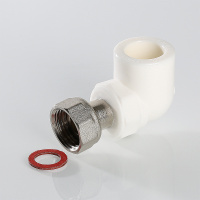 Угольник 25 х 3/4' с накидной гайкой, полипропиленовый, белый VALTEC VTp.758.0.02505 PV7582505