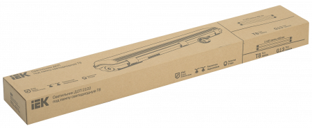 Светильник ДСП 2102 под светодиодную лампу 2хT8 600мм IP65 IEK LDSP0-2101-2X060-K01