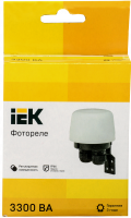 Фотореле ФР 604 максимальная нагрузка 3300ВА IP66 белый IEK LFR20-604-3300-K01
