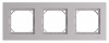 ATLASDESIGN AQUA рамка трехпостовая, IP44, АЛЮМИНИЙ Systeme Electric ATN440303