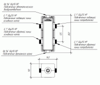 Стрелка гидравлическая GR-60-25.EPP DN 25 резьбовое соединение до 60 кВт с термоизоляцией ст. 09Г2С Gidruss GR 60G0T 04