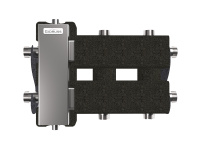 Коллектор с гидрострелкой BMSS-60-3DU.EPP на 3 контура G 1' с термоизоляцией, до 60 кВт, нерж сталь Gidruss BM 60A1T 20