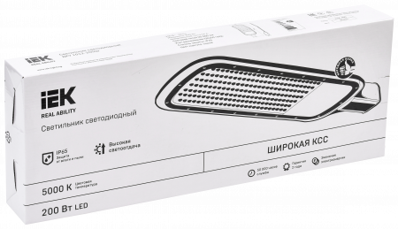 LDKU1-1012-200-5000-K03 Светильник светодиодный консольный ДКУ 1012-200Ш 5000К IP65 серый IEK 