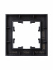 BRITE Рамка 1 пост РУ-1-2-БрСе стекло серый IEK BR-M12-G-K03