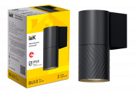 LIGHTING Светильник уличный 5107 настенный под лампу GU10 IP65 черный IEK LT-UBU0-5107-GU10-1-K02