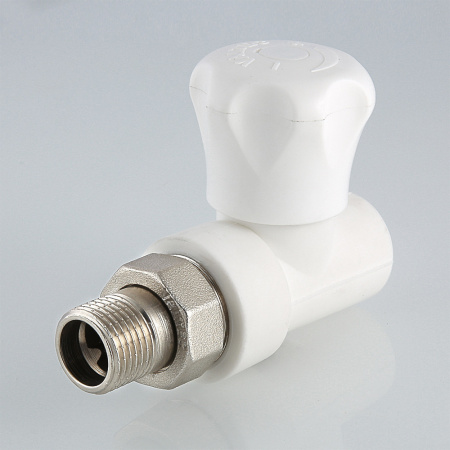 Клапан для радиатора 25 х 3/4' прямой полипропиленовый PPR белый VALTEC VTp.717.V.02505 PV717V2505 