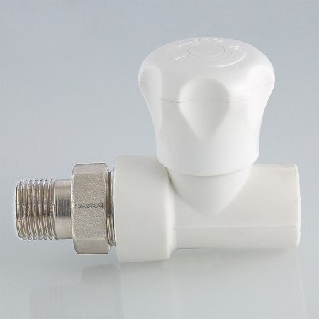 Клапан для радиатора 25 х 3/4' прямой полипропиленовый PPR белый VALTEC VTp.717.V.02505 PV717V2505 