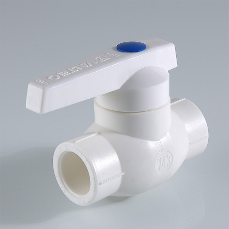 Кран шаровой 25 мм полипропиленовый PPR белый VALTEC VTp.743.0.025 PV7432500  