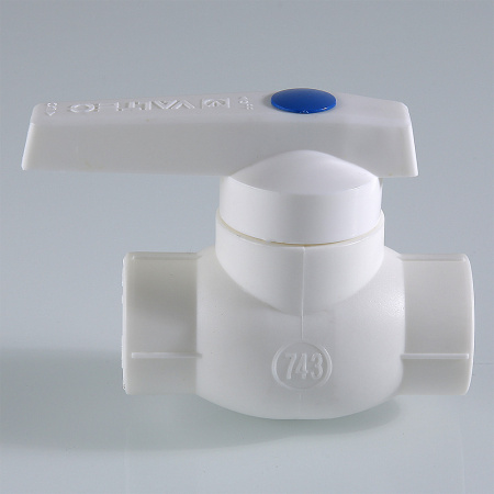 Кран шаровой 25 мм полипропиленовый PPR белый VALTEC VTp.743.0.025 PV7432500  