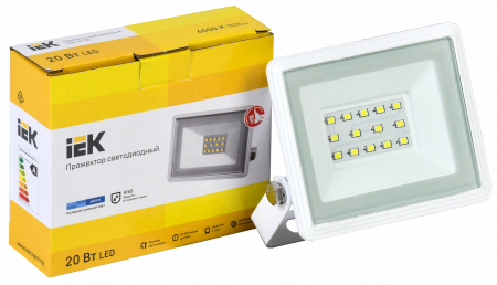Прожектор светодиодный СДО 06-20 IP65 6500K белый IEK LPDO601-20-65-K01