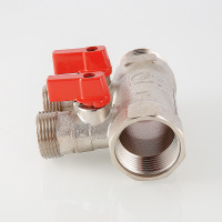 Коллектор 1' х 2 выхода Евроконус 3/4 с отсекающими кранами VALTEC VTc.580.NE.0602 O58104162