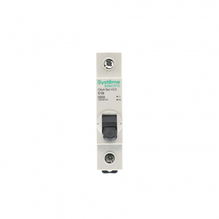 C9F36116 Выключатель автоматический однополюсный (АВ) С 16А 1P 6kA 230В City9 Set Systeme Electric 