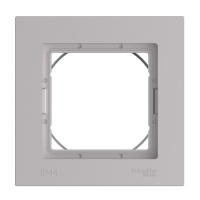 ATLASDESIGN AQUA рамка однопостовая IP44, АЛЮМИНИЙ Systeme Electric ATN440301