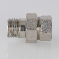 Сгон разъемный ВН 1/2' прямой (американка), никел рованный VALTEC VTr.341.N.0004 S34110004