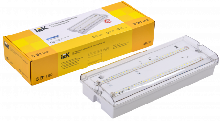 Светильник аварийный ДПА 5042-1 1ч универсальный IP65 IEK LDPA0-5042-1-65-K01