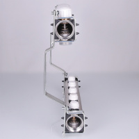 Блок коллекторный с ручными регулировочными клапанами 1' x 6 вых+евроконус 3/4' VALTEC VTc.582.EMNX.0606