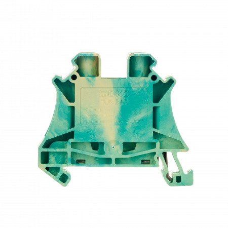 Клемма заземления , винтовой зажим, 2 точки подключения, 10 кв.мм DKC TUR-10-PE