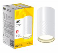 LIGHTING Светильник уличный 5110 потолочный под лампу GU10 IP65 белый IEK LT-UPU0-5110-GU10-1-K01