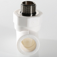 Тройник комбинированный 20 х 3/4' НР полипропиленовый PPR белый VALTEC VTp.733.0.02005 PV7332005  