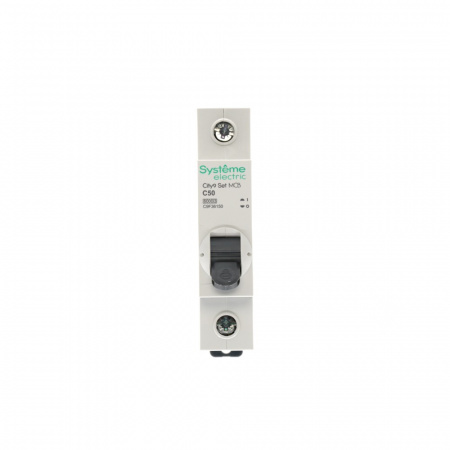 Выключатель автоматический однополюсный (АВ) С 50А 1P 6kA 230В City9 Set Systeme Electric C9F36150