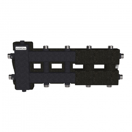 BM 6004T 20 Коллектор с гидрострелкой BM-60-5DU.EPP на 5 контуров G1' с термоизоляцией до 60 кВт, ст. 09Г2С Gidruss 