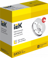 LIGHTING Светильник 4113 накладной под лампу GX53 хром матовый IEK LUPB0-GX53-1-K27