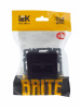 BRITE Розетка компьютерная двойная RJ45 кат.5E РК10-2-БрЧ черный IEK BR-K20-1-K02