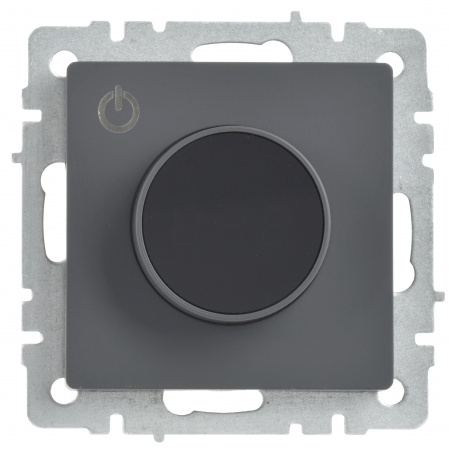 BRITE Термостат электронный с индикацией ТС10-1-БрГ графит IEK BR-RT11-K53