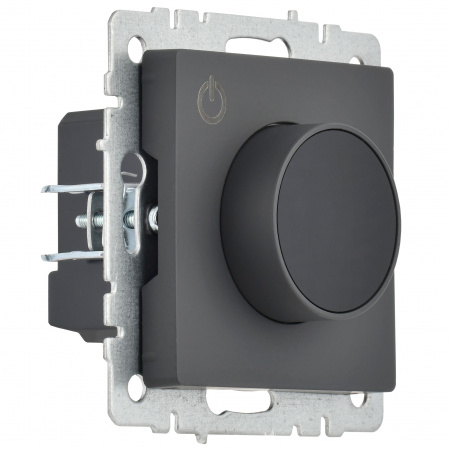 BRITE Термостат электронный с индикацией ТС10-1-БрГ графит IEK BR-RT11-K53