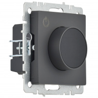 BRITE Термостат электронный с индикацией ТС10-1-БрГ графит IEK BR-RT11-K53