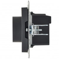 BRITE Термостат электронный с индикацией ТС10-1-БрГ графит IEK BR-RT11-K53