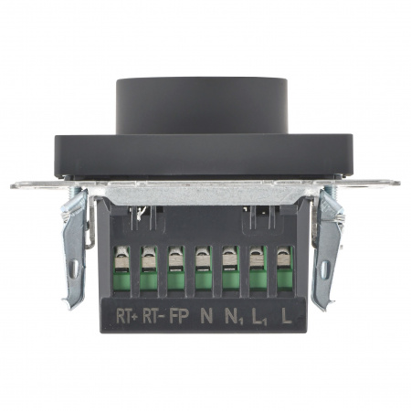 BRITE Термостат электронный с индикацией ТС10-1-БрГ графит IEK BR-RT11-K53