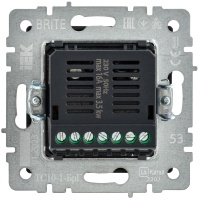 BRITE Термостат электронный с индикацией ТС10-1-БрГ графит IEK BR-RT11-K53