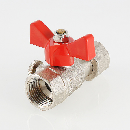 VT.807.N.0402 Кран шаровой для подключения манометра 1/2' х 1/4' ВВ VALTEC  AAV807002